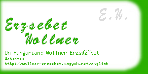 erzsebet wollner business card